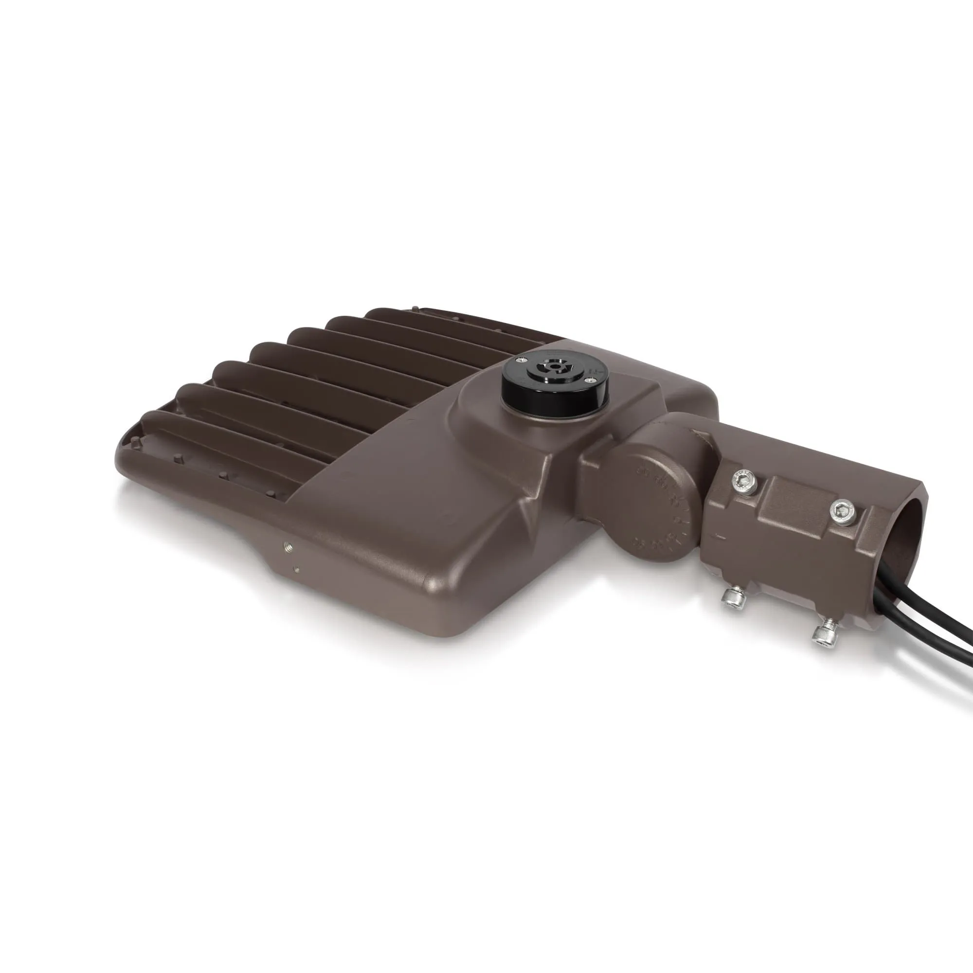 100W LED Parking Lot Light - Split Fit Mount - 14,000lm - 100/277VAC Shorting Cap - 5000K - DLC 5.1
