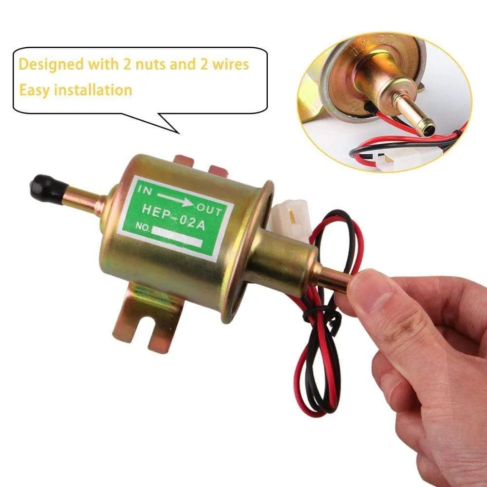 12V Electric Fuel Pump Low Pressure Bolt Fixing Wire Metal Gasoline Petrol Diesel Oil Pumps For Car Motorcycle