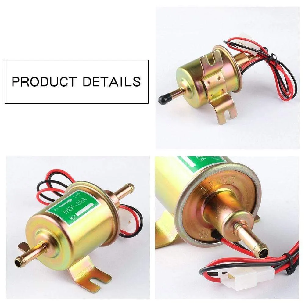12V Electric Fuel Pump Low Pressure Bolt Fixing Wire Metal Gasoline Petrol Diesel Oil Pumps For Car Motorcycle