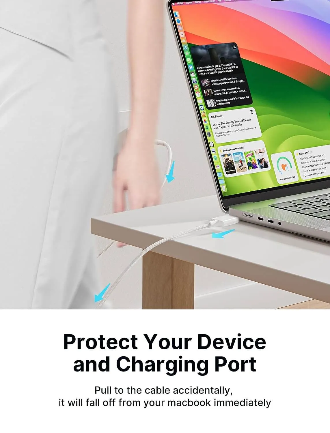 140W USB-C to Magnetic Charging Cable