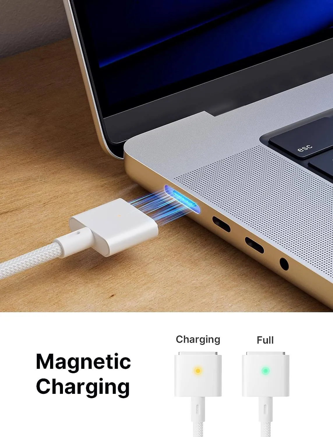 140W USB-C to Magnetic Charging Cable
