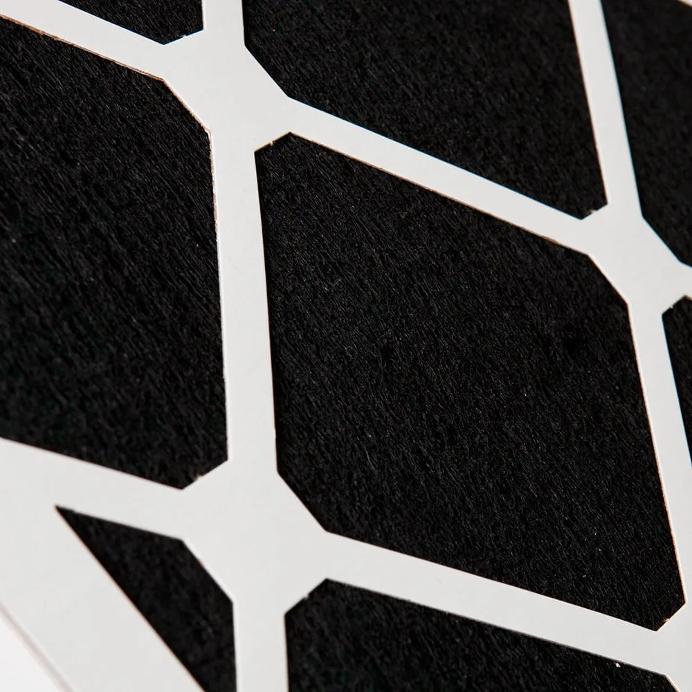 14x20x1 (13_1/2x19_1/2) Pleated Air Filters MERV 14 Plus Carbon 6 Pack