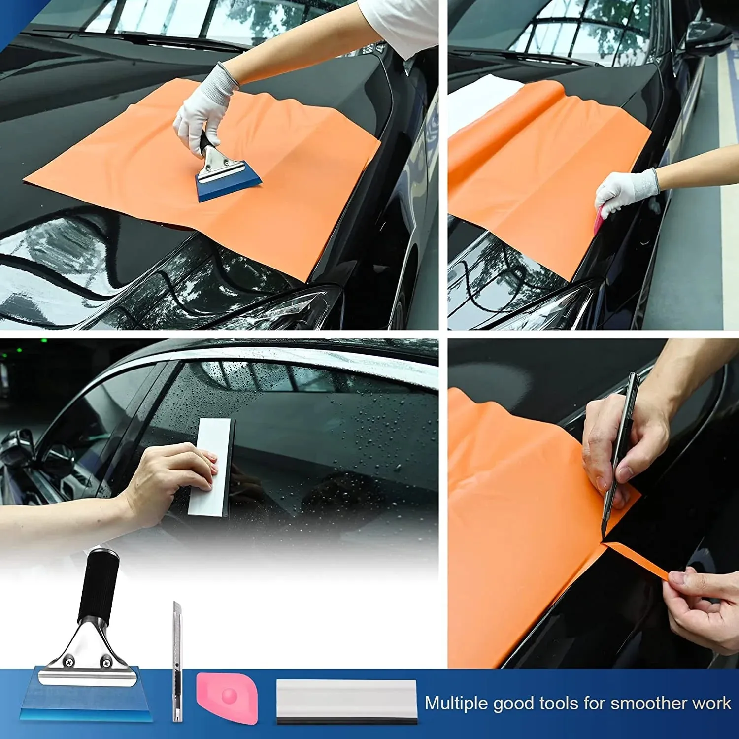 29-Piece Window Tint Tool Kit – Scraper, Squeegee & Installation Tools