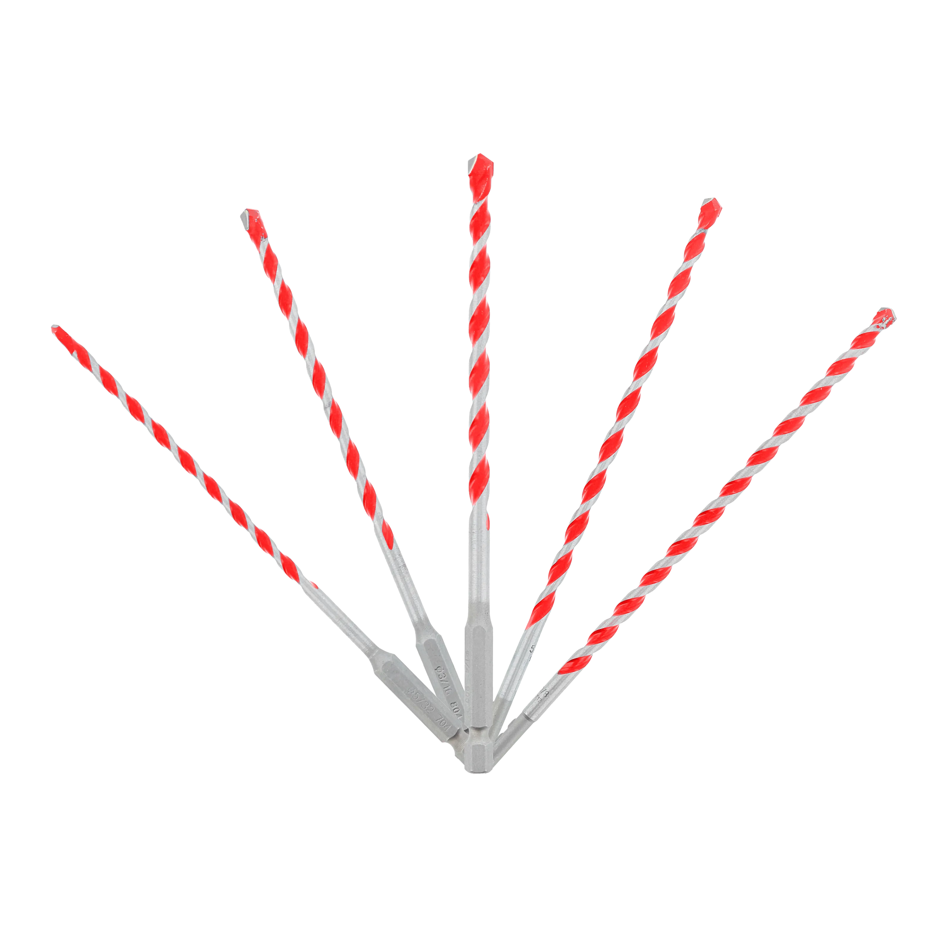 5 pc SPEEDemon™ Red Granite Carbide-Tipped Hammer Drill Bit Set (5-Piece)