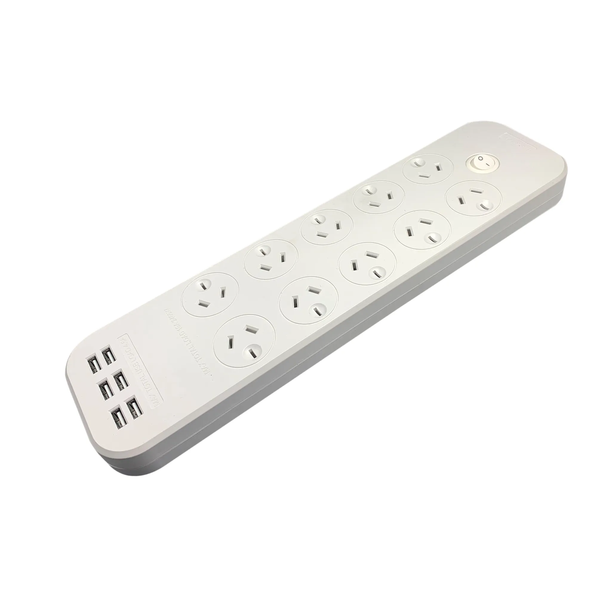 6 x USB-A Powerboard - Switched 10 Outlet Fast Charging