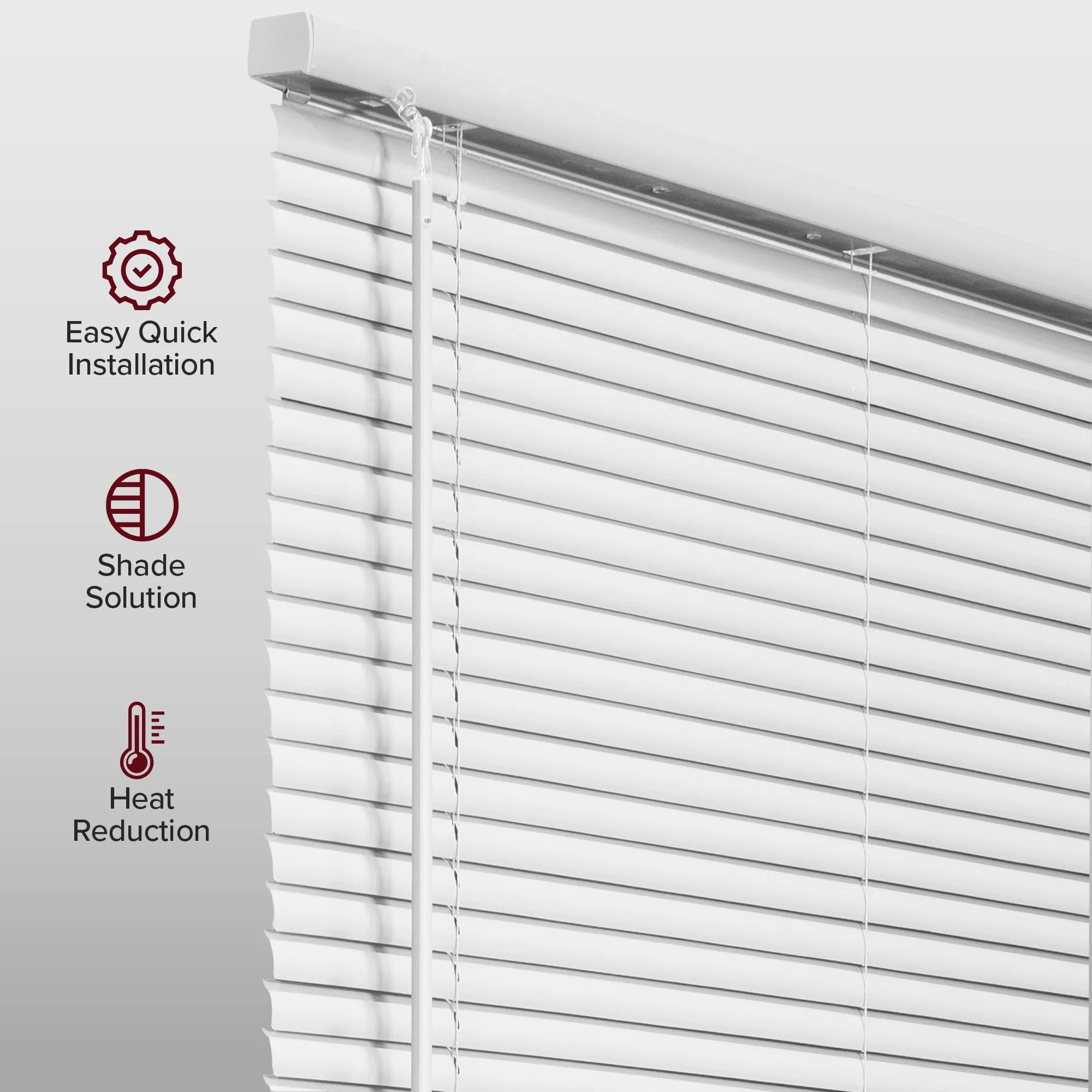 60-INCH HEIGHTS | Blackout 1" Slats | Midnight