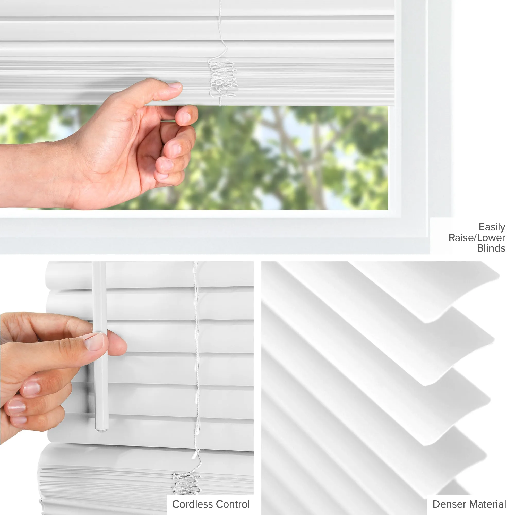 60-INCH HEIGHTS | Blackout 1" Slats | Midnight