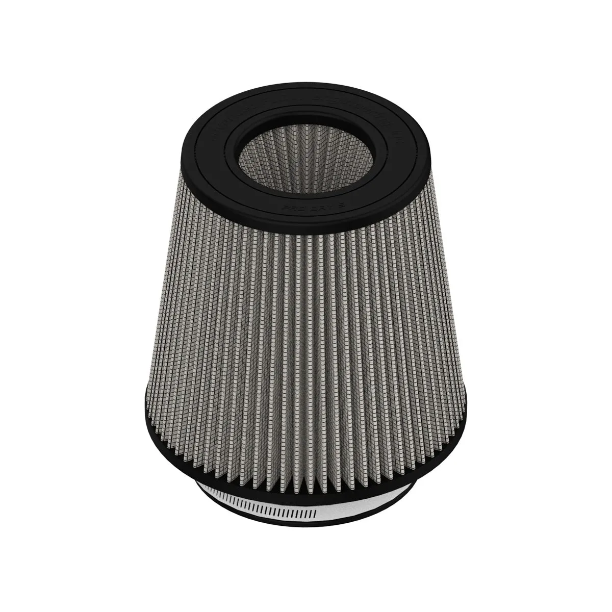 aFe Power Magnum FLOW Pro DRY S Conical Air Filter Element - 9 in Base - 7 in Top - 6 in Flange - 9 in Tall - White