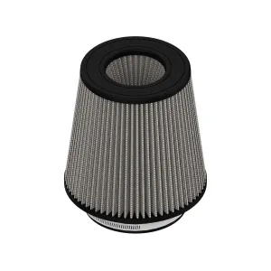 aFe Power Magnum FLOW Pro DRY S Conical Air Filter Element - 9 in Base - 7 in Top - 6 in Flange - 9 in Tall - White