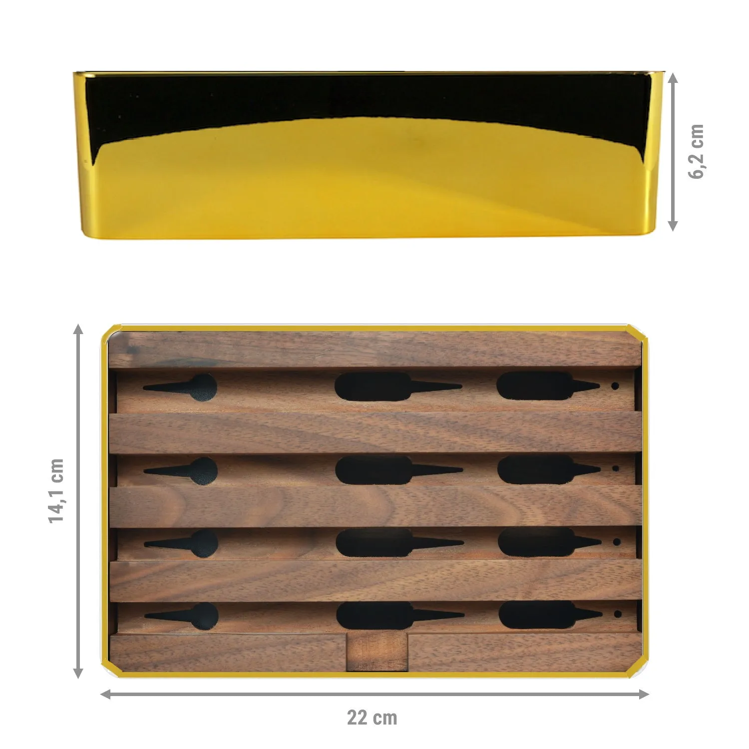 ALLDOCK Classic Gold & Walnut