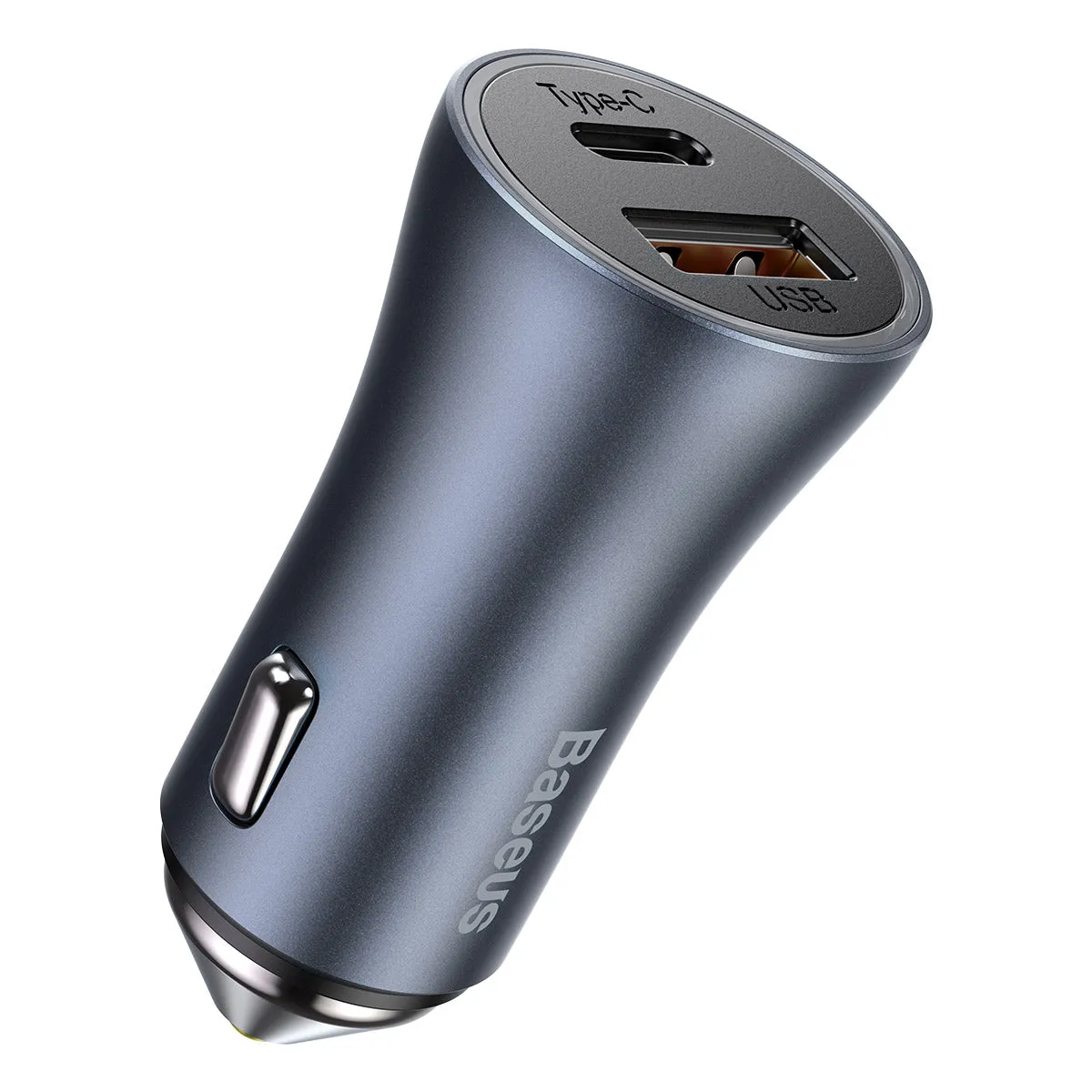 Baseus Golden Contactor Pro Fast Car Charger USB Type C / USB 40 W Power Delivery 3.0 Quick Charge 4  SCP FCP AFC   USB Cable - USB Type C Grey (TZCCJD-0G)