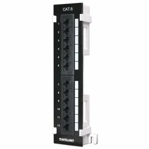 Cat6 Patch Panel 12-Port Utp-