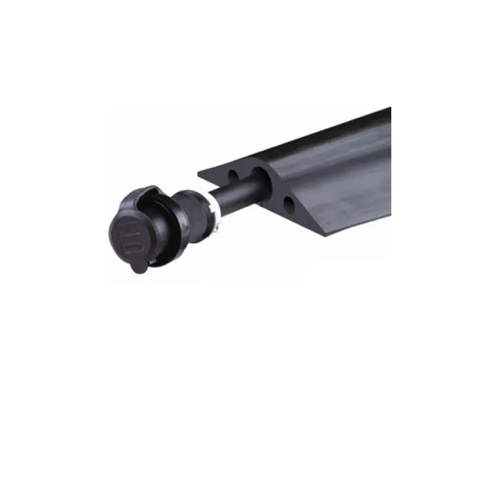 Checkers RFD7-5 Powerback Heavy Duty Single Channel Rubber Duct Protector - 1 Inch, 1 Each