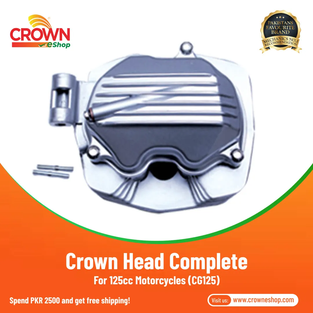 Crown Head Complete for 125cc Motorcycles (CG125)