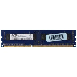 Elpida (4GB) DDR3 2Rx8 (PC-10600) DIMM 1333Hz RAM Memory (EBJ41UF8BCF0-DJ-F)