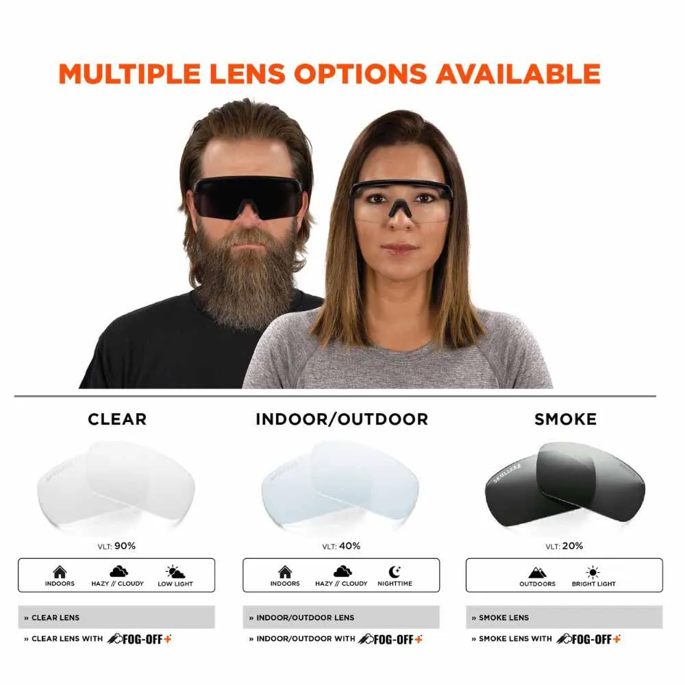 Ergodyne 55002 AEGIR-AFAS Matte Black Frame Clear Lens AFAS Safety Glasses