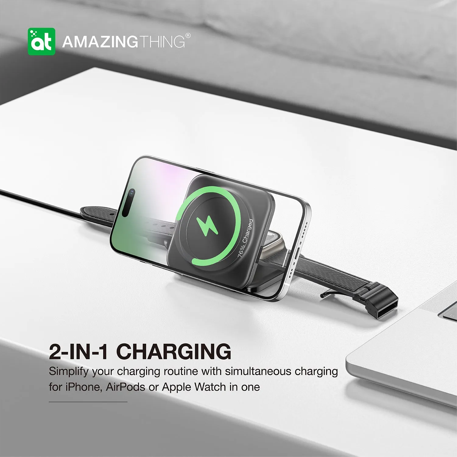 Explorer Pro Mag 2-in-1 PD17W Portable Magnetic Charger