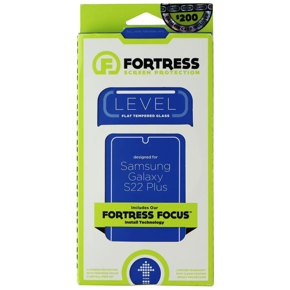 Fortress LEVEL Flat Tempered Glass for Samsung Galaxy (S22 ) - Clear