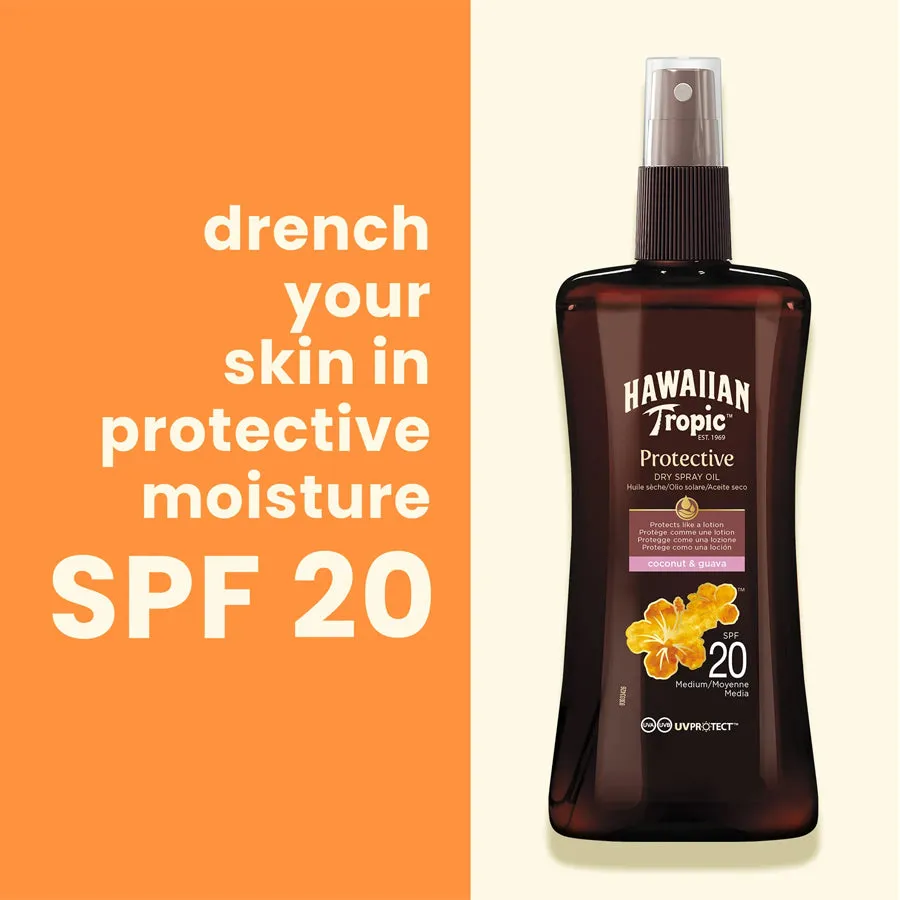 Hawaiian Tropic Protective Dry Spray Oil SPF 20 200ml