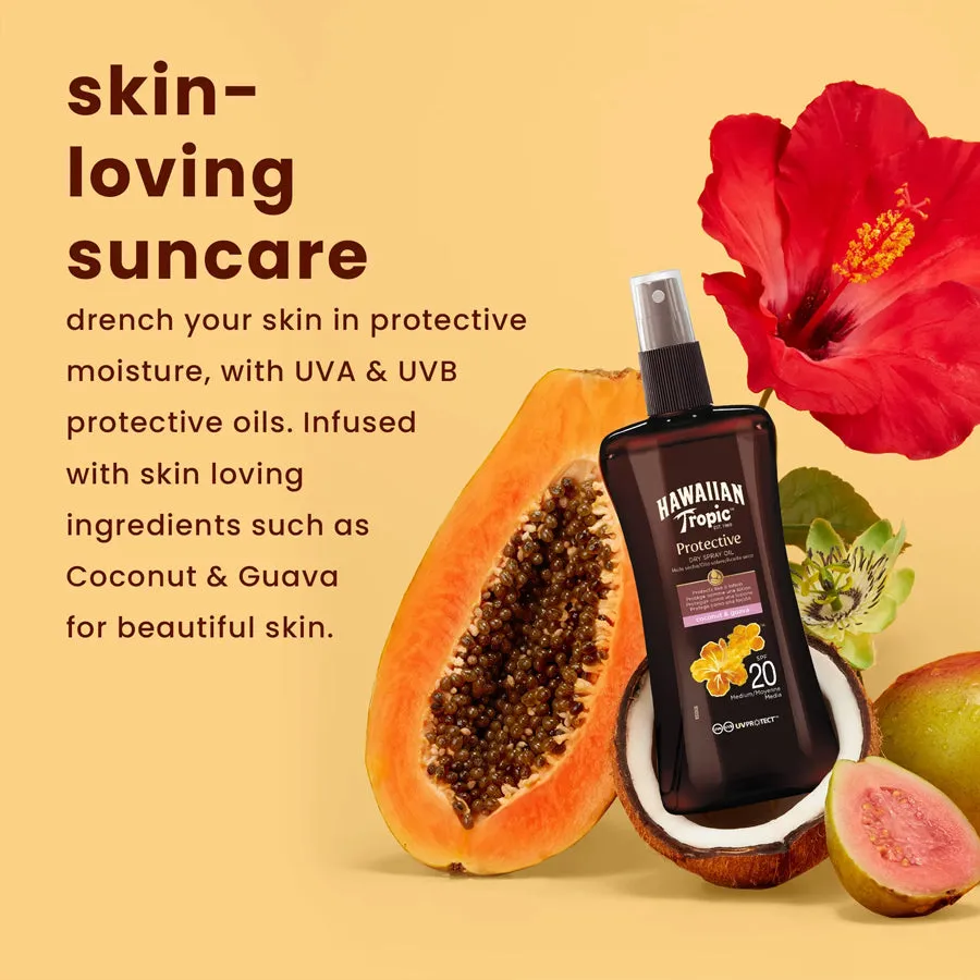 Hawaiian Tropic Protective Dry Spray Oil SPF 20 200ml