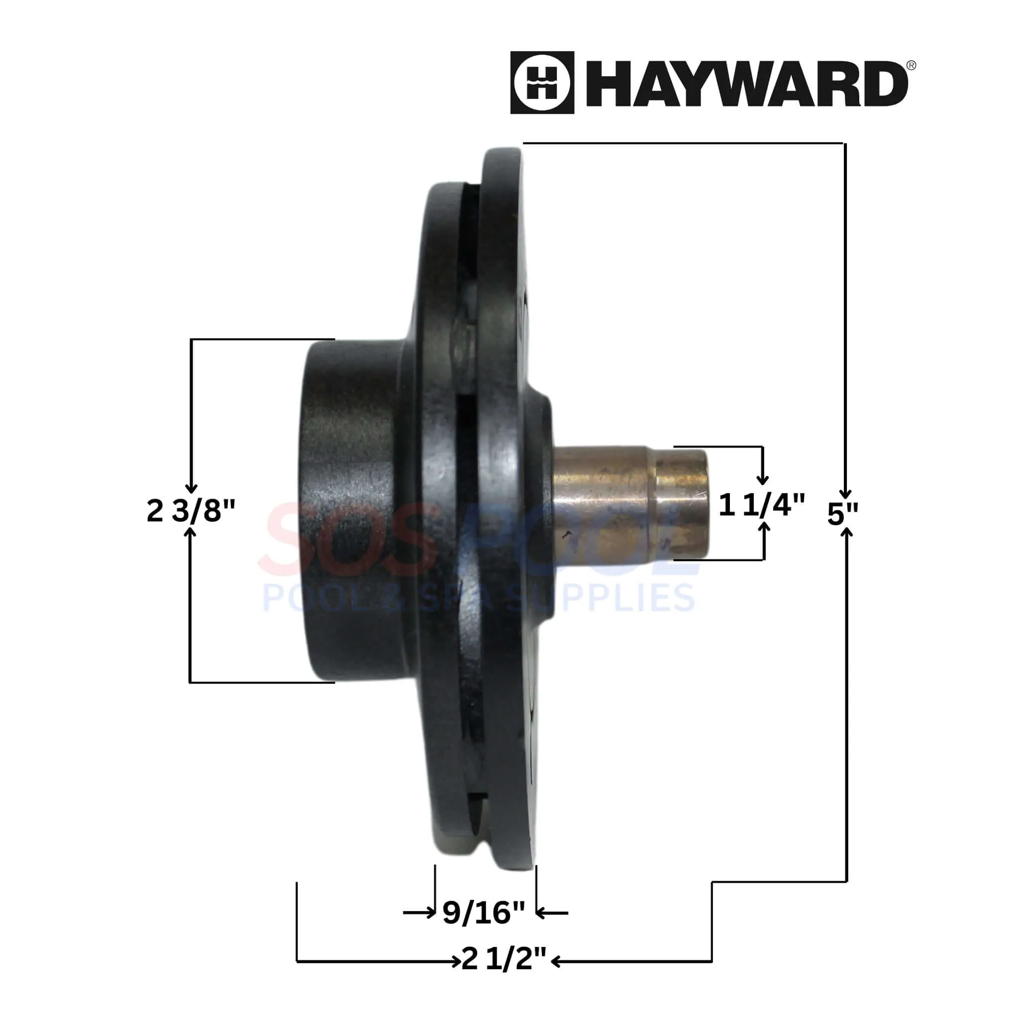 Hayward Impeller For MaxFlo and Super Pumps | 0.5HP | SPX2600C