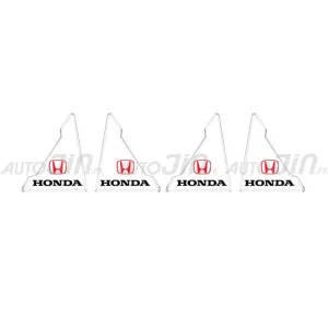 Honda Logo Transparent Car Door Corner Protector - 4 Pcs