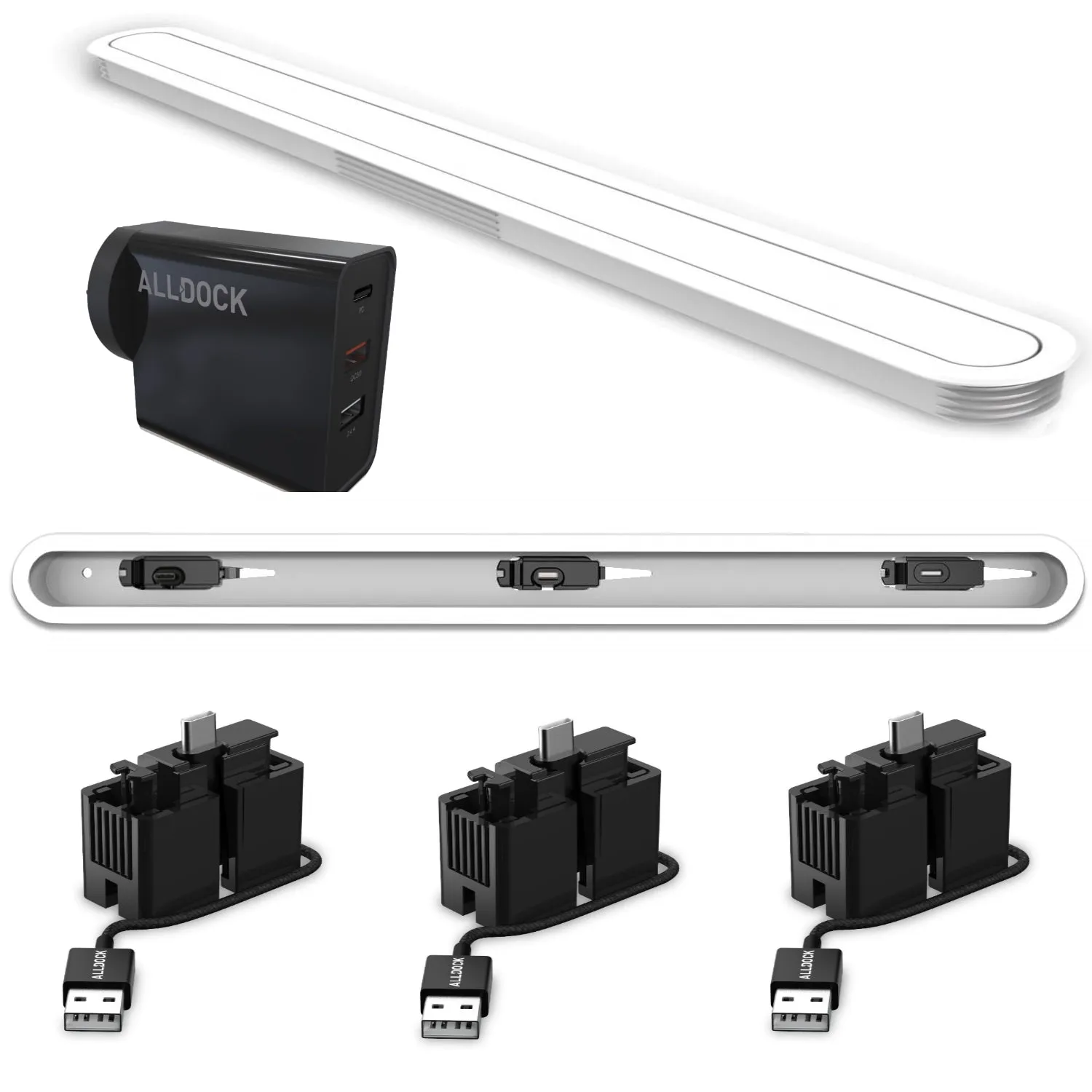 INTEGRATE - Large - Triple Device - White