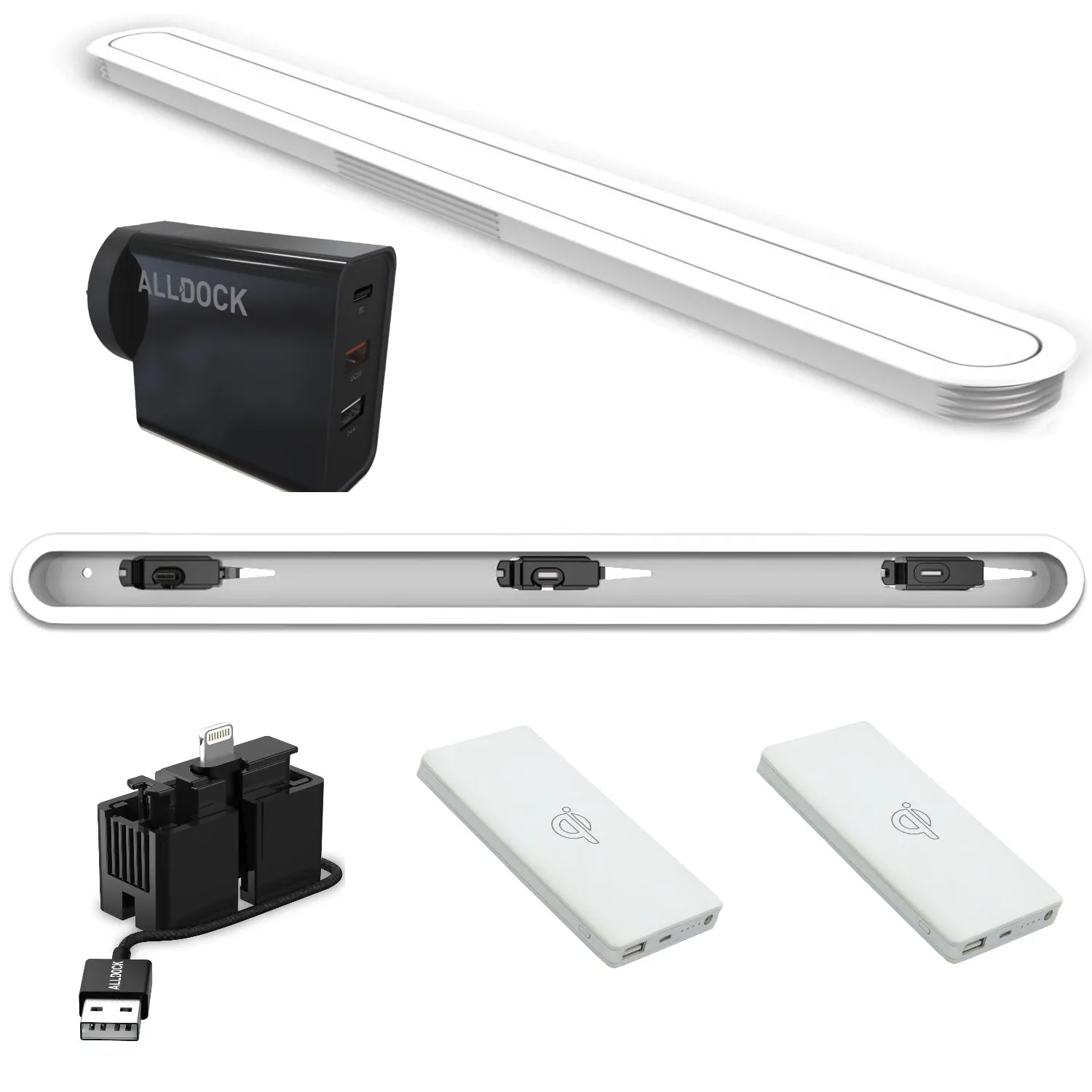 INTEGRATE - Large - Triple Device - White