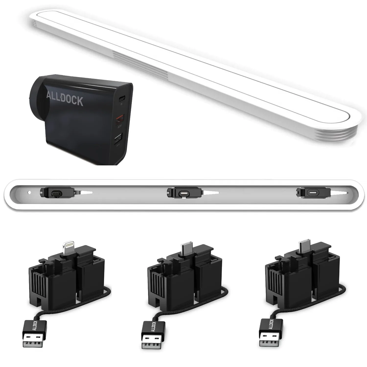 INTEGRATE - Large - Triple Device - White