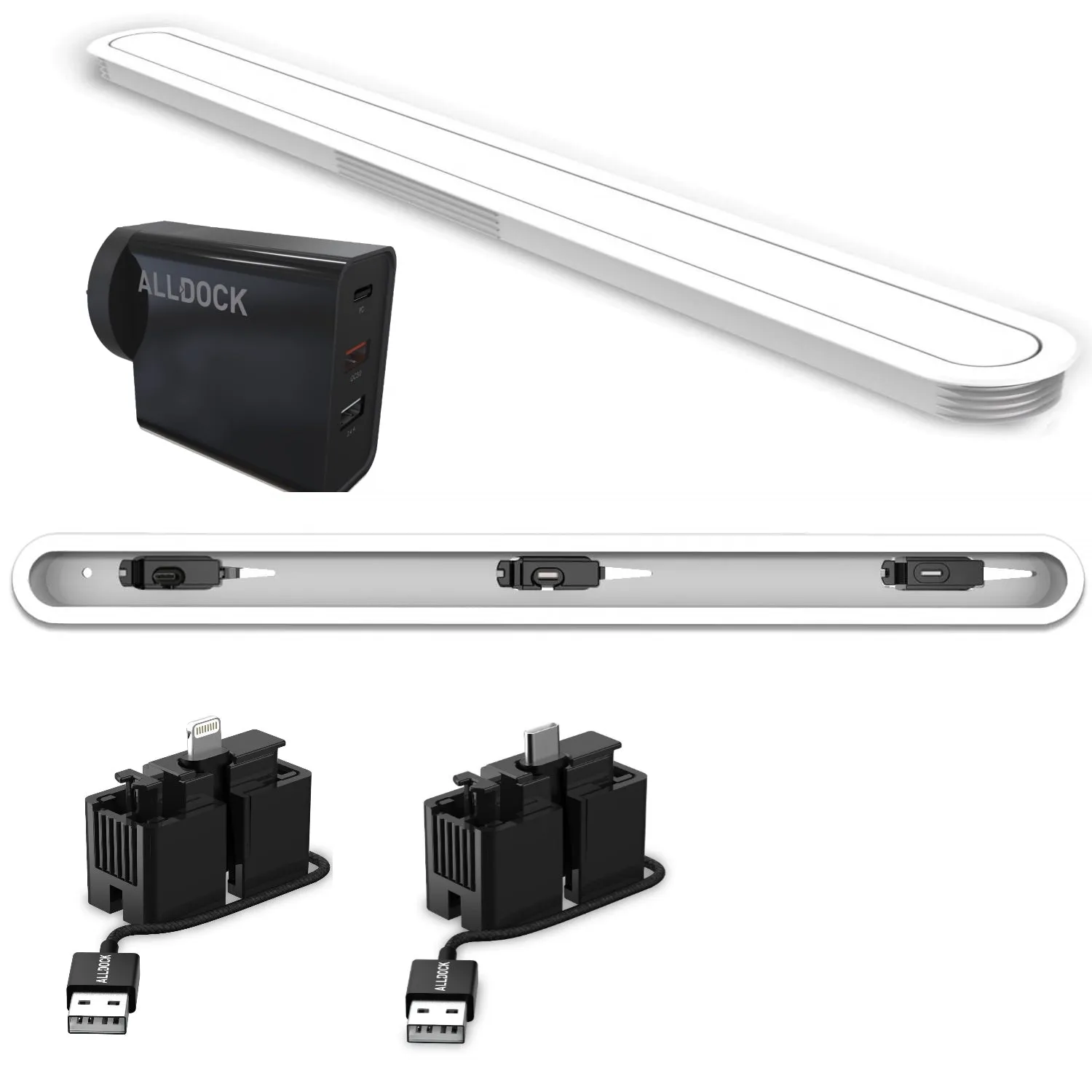 INTEGRATE - Large - Triple Device - White