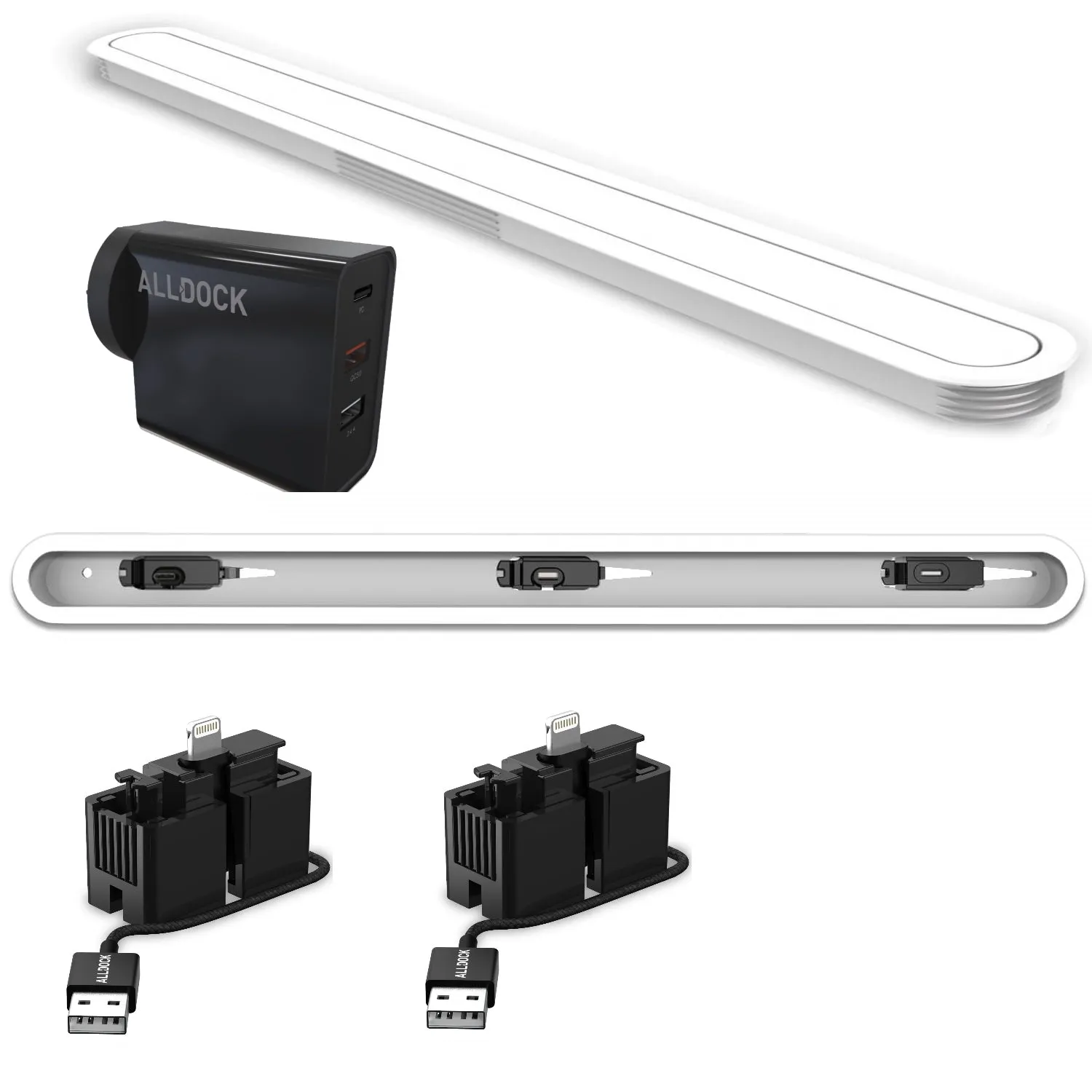 INTEGRATE - Large - Triple Device - White