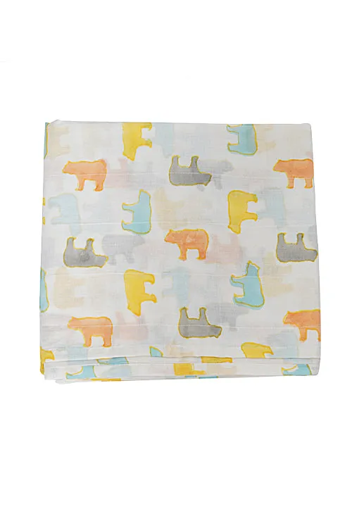 Kids Dohar Set Polar Bear Multi Print