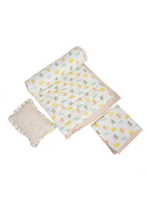 Kids Quilt Set Polar Bear Multi Print