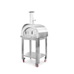 La Piazza Piccolo Wood Oven on Cart/Base - 34" Stainless Steel