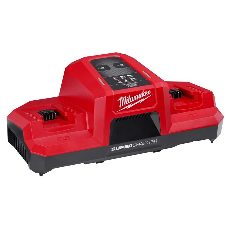 M18 Dual Bay Simultaneous Super Charger with 2-Pack Forge 8 Ah XC8.0 Battery Bundle