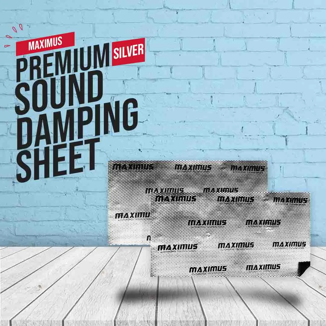 Maximus Sound Damping Deadening Sheet Premium Silver - Each - Noise Reduction | Vibration Reduction | Shock Proofing