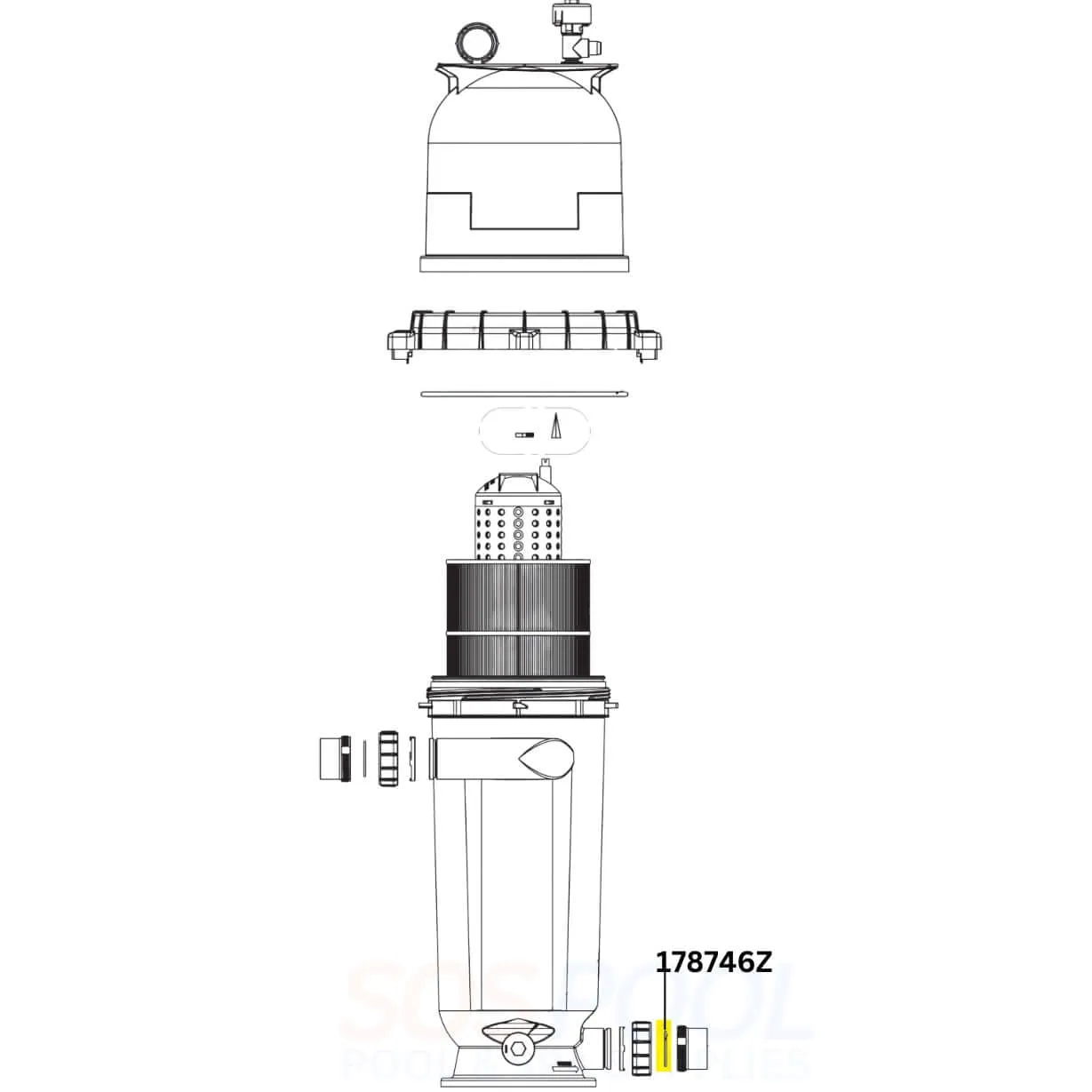 Pentair Union Diamond Seal For Clean and Clear RP Filters | 178746Z