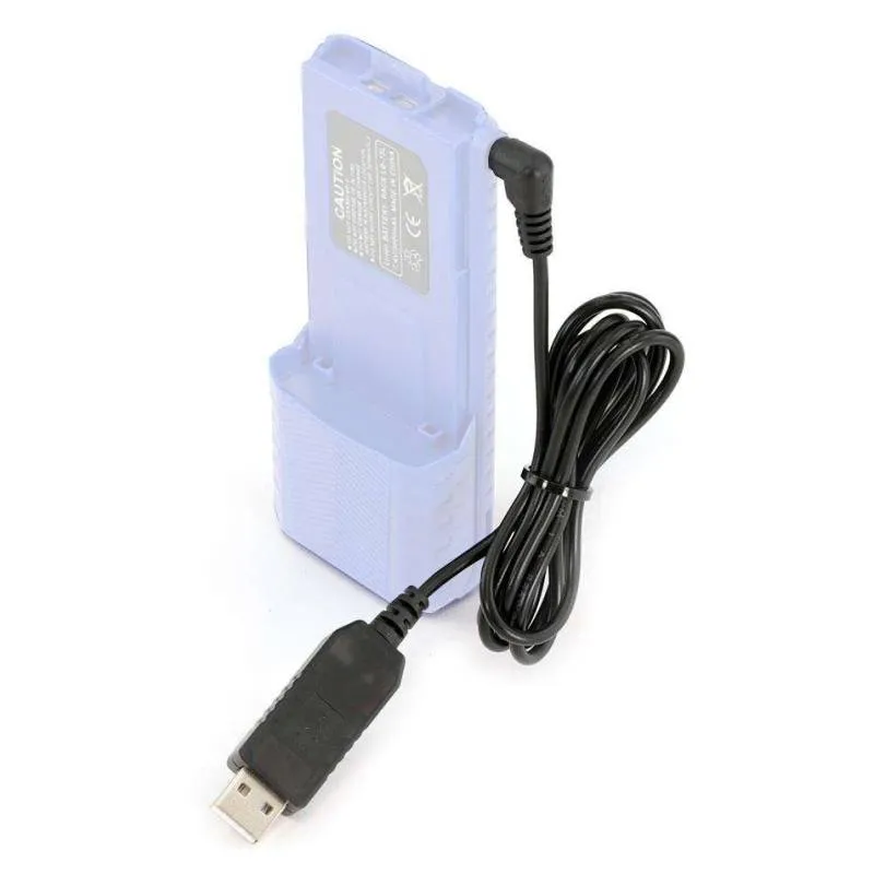 Rugged Radios "Go Further Bundle" for V3 & RH5R Handheld Radios - Long Range Antenna, XL Battery, & USB Charging Cable