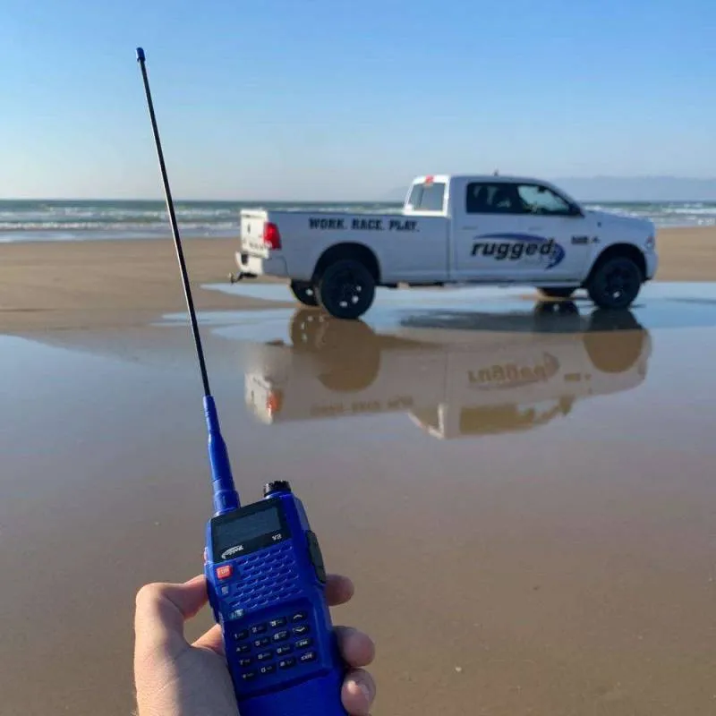 Rugged Radios "Go Further Bundle" for V3 & RH5R Handheld Radios - Long Range Antenna, XL Battery, & USB Charging Cable