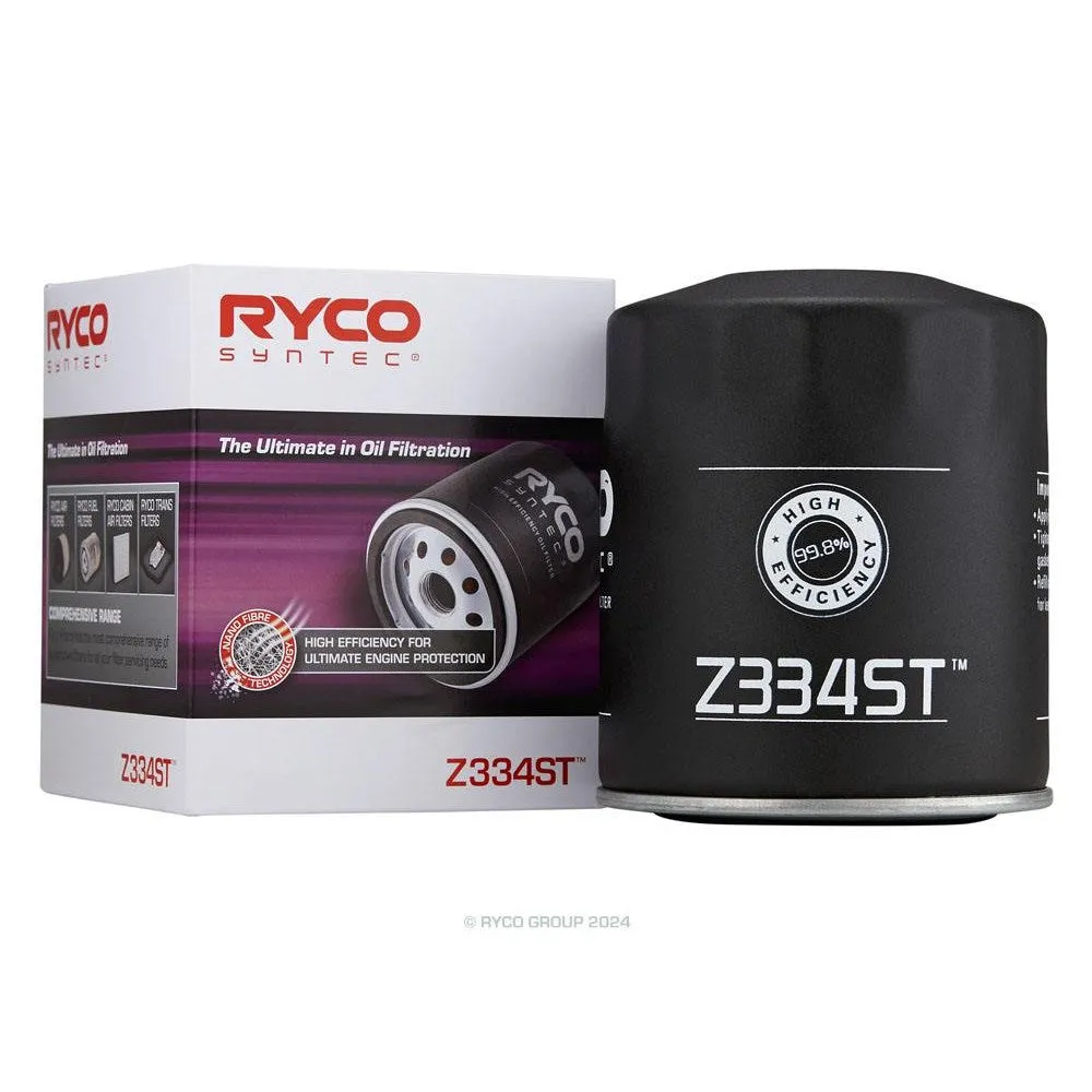 Ryco Syntec High Efficiency Oil Filter - Z334ST