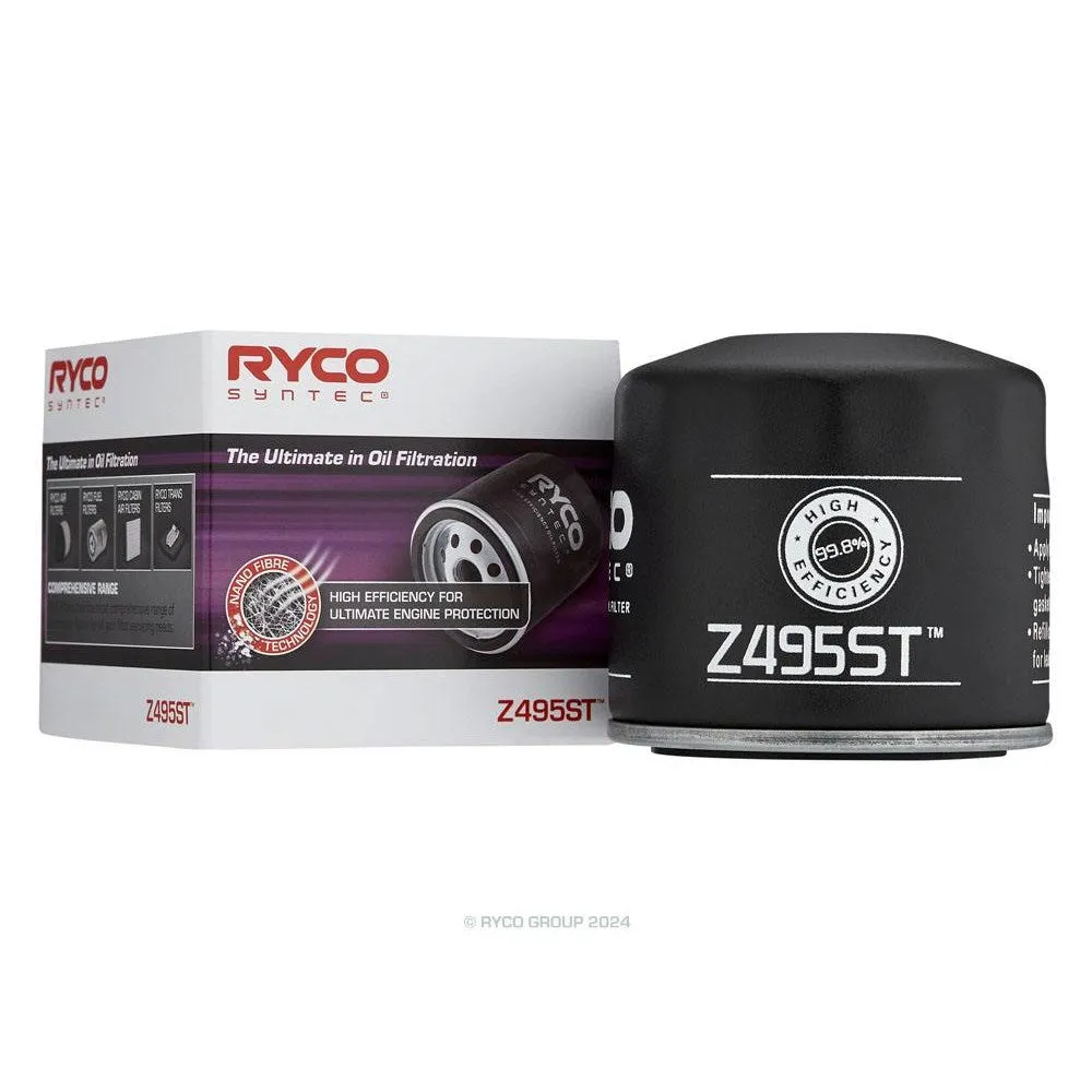 Ryco Syntec High Efficiency Oil Filter - Z495ST