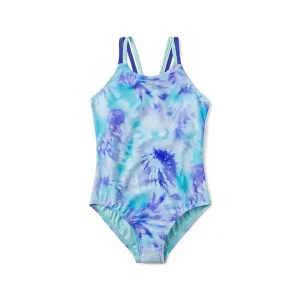 Speedo Girls Print Strappy OnePiece SwimSuit