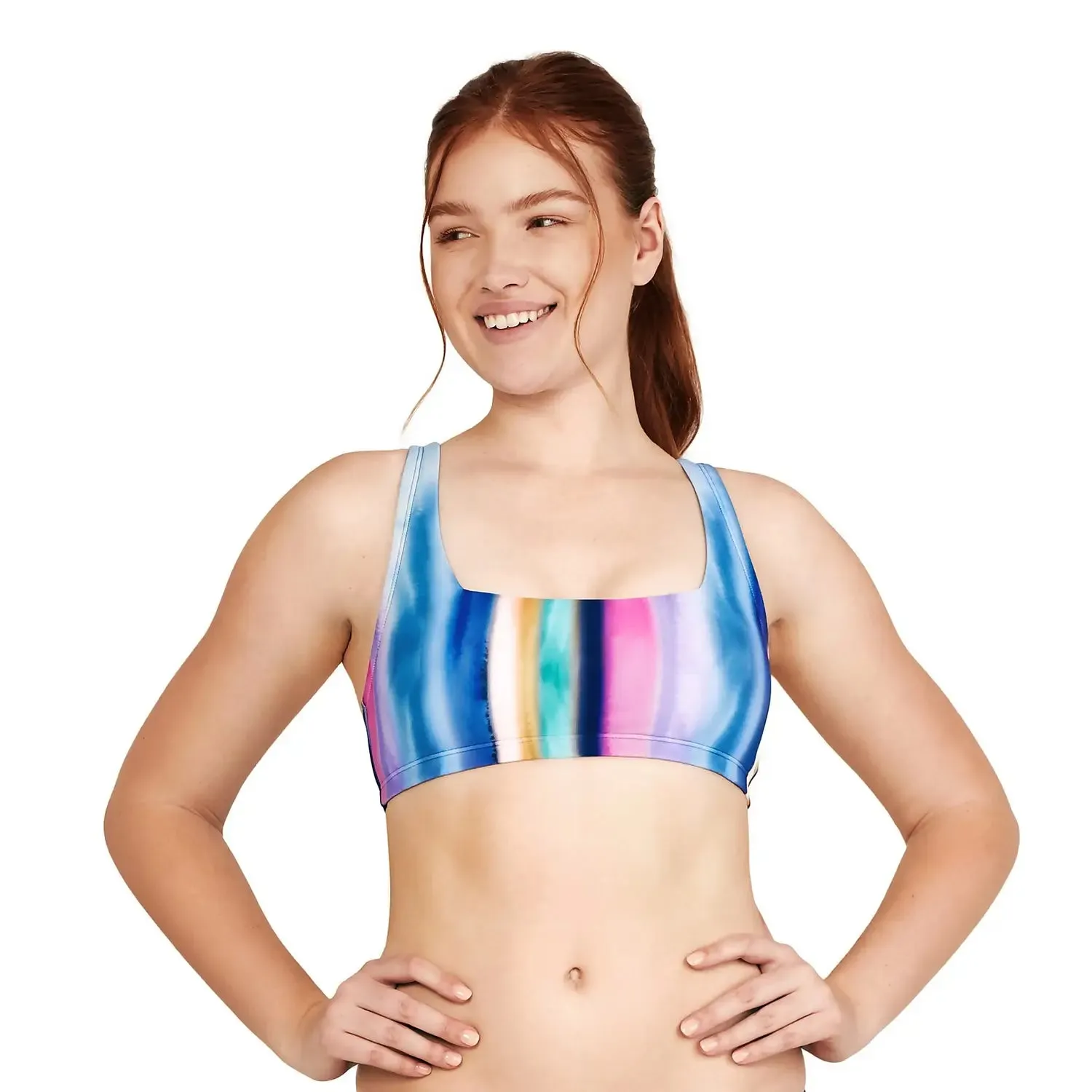 Speedo Women's Square Neck Bikini Top