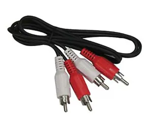 Standard RCA Audio Cable, Male to Male - Available in Multiple Lengths