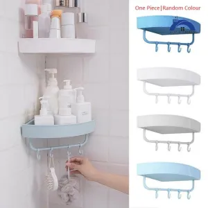 Stick On Corner Hooks Rack 1.0(1 Piece)