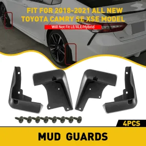 Toyota Camry Mud Flaps for Front or Rear Auto Accessories Fits 18-21 Camry SE XSE Models