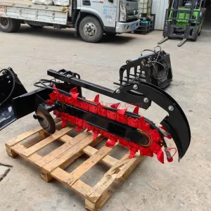 Trencher Attachment for Stand-up Skid Steers with High Flow