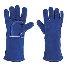 TRUPER Heavy Duty Leather Welding and Blacksmith Gloves, Long Safety Cuff. One-Size with Reinforced Palm and sewn with Kevar Thread - 15246