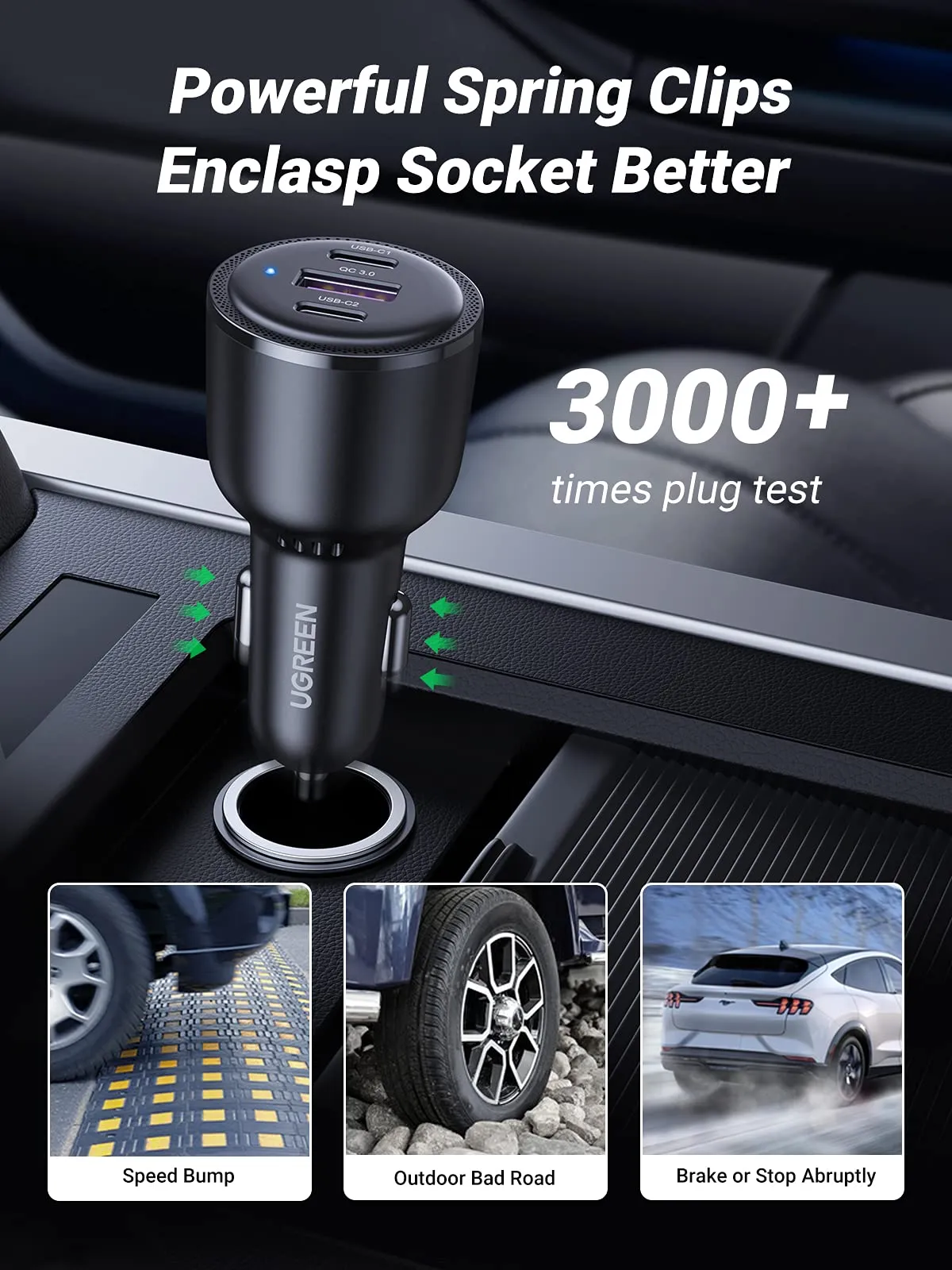 UGREEN 69W USB C Car Charger